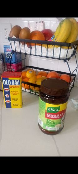 Beef Bouillon $8.99 or Old Bay seasoning $15, both New