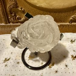Smoky Quartz Carved Rose