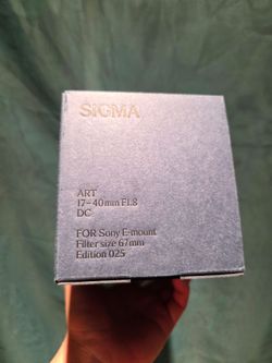 Sigma 17-40mm f1.8 lens for sony E