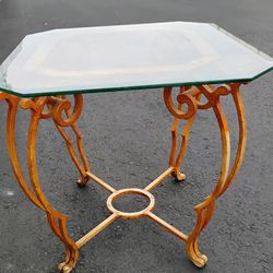 2 End tables glass