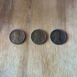 1917, 1917-d, and 1917-s Wheat Pennies