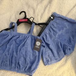 Matching Top And Short Girls Size 10