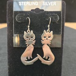 Kitty Cat Earrings 925