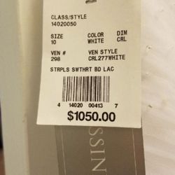 Davids Bridal mermaid gown what a deal brand new never been worn