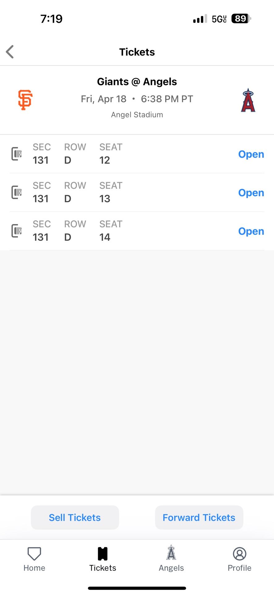 Angel Tickets