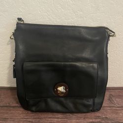 Kate Spade Black Leather Expandable Tote Shoulder Bag Austin