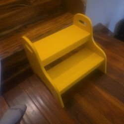 Refurbished Yellow Stool