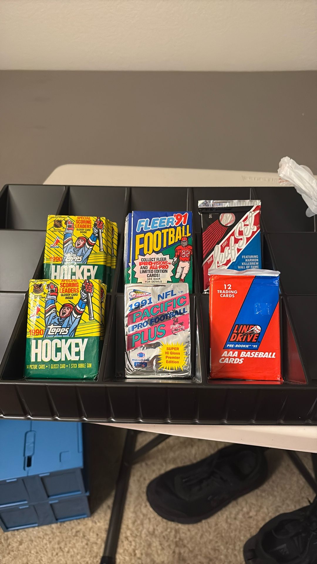 Vintage Sport Card Packs Football hockey Baseball