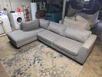 Fusion Furniture Gray 2 Piece Sectional