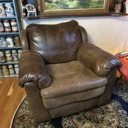 Leather living room chair 