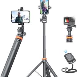 62 Inch Tripod / Selfie Stick With Remote Control 
