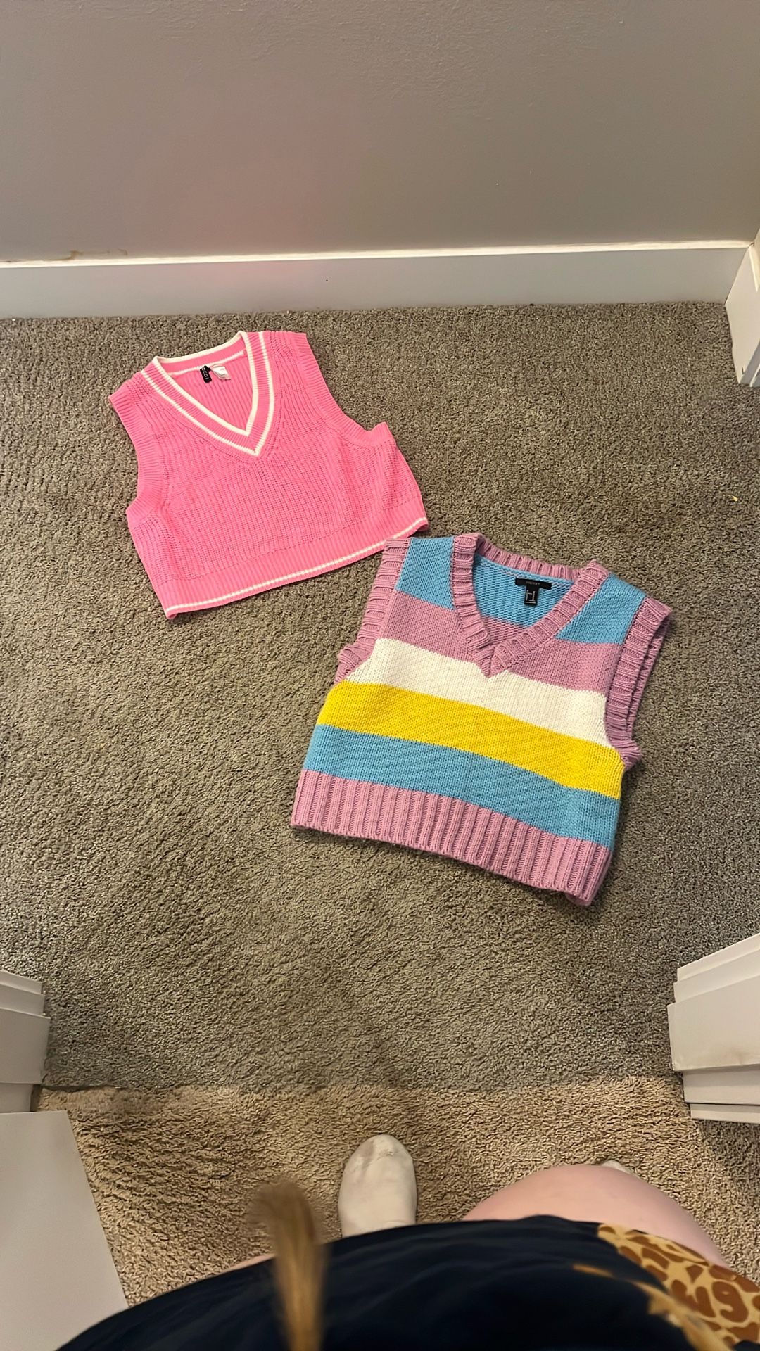 Cropped Sweater Vests