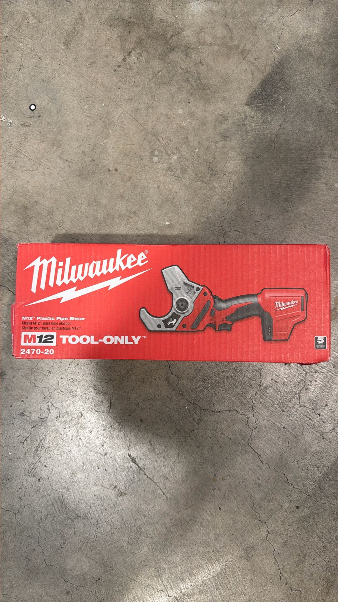 New Milwaukee M12 Plastic Cutter