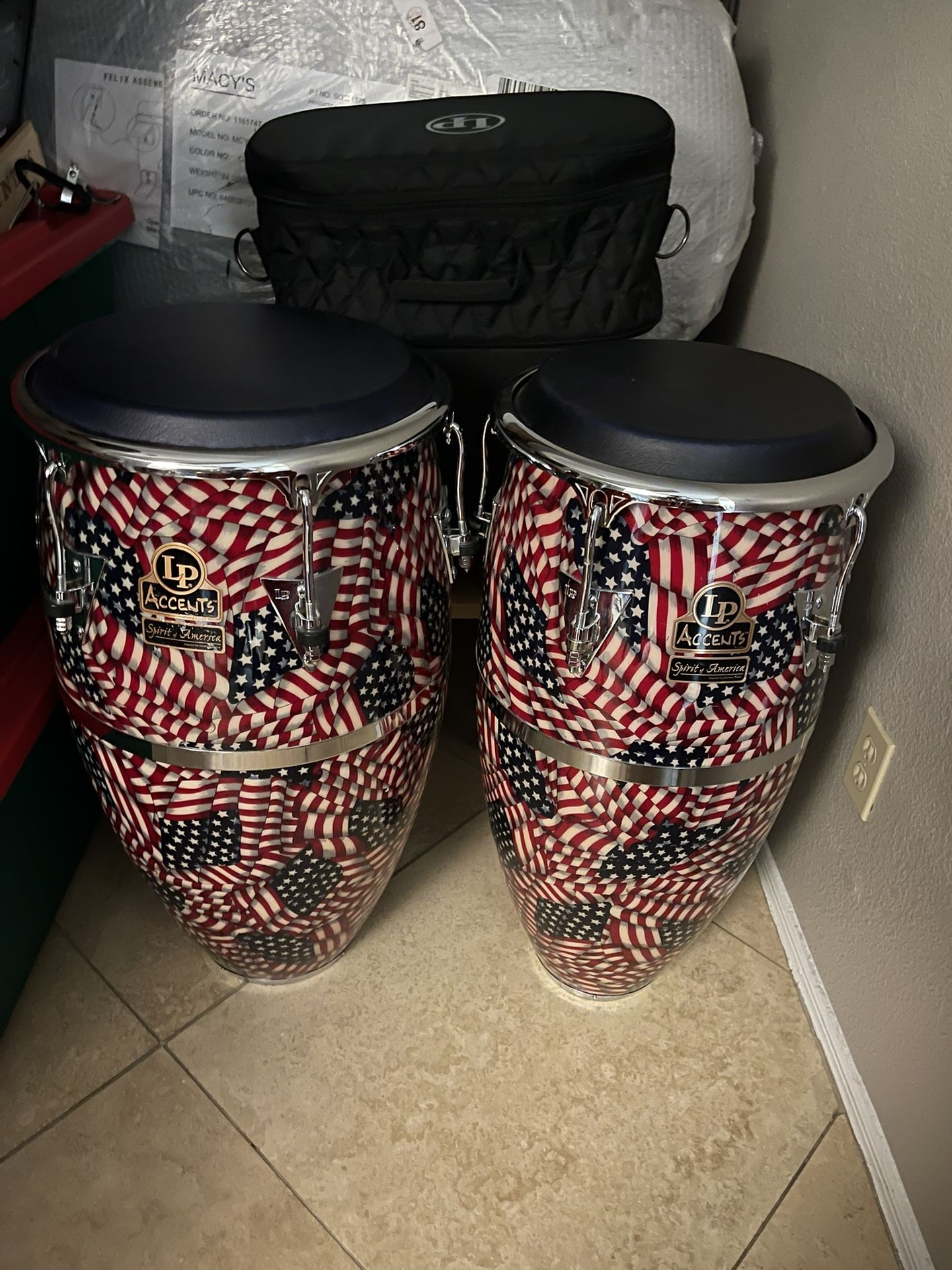 LP Limited Edition Fiberglass Spirit Of America Congas