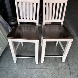 Decatur Lane Solid Wooden Counter Height Chairs 