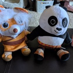 Toy Factory DreamWorks Kung Fu Panda 2022 6" Master Shifu and Po Big Head Plush w/Tags