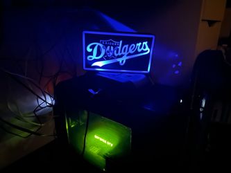 Raiders Dodgers light box