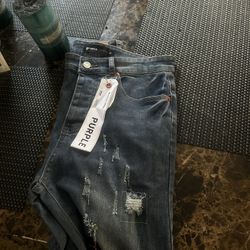 purple jeans