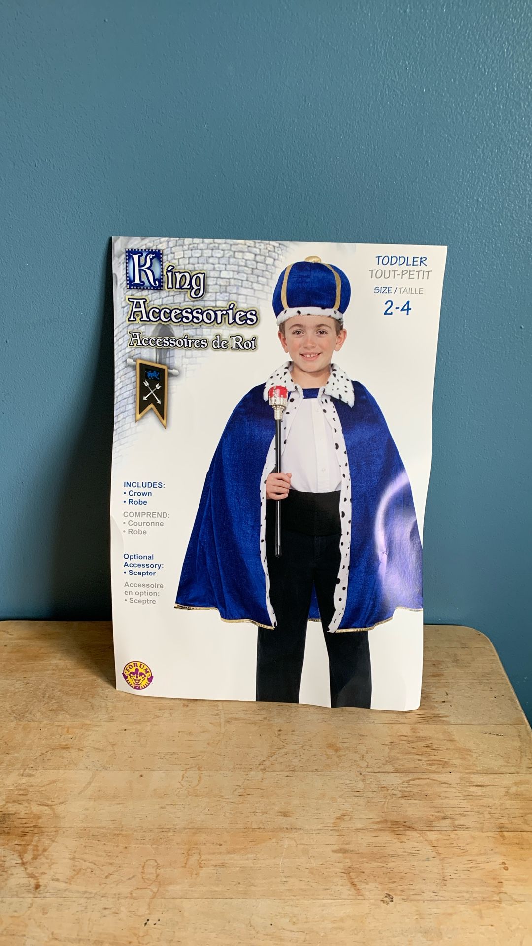 HALLOWEEN KING TODDLER SIZE 2-4 COSTUME