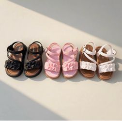 Ruffle Strap waterproof Sandals size 7/8c used once or twice