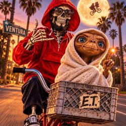 The Movie E.T /Rain Jacket Costume 