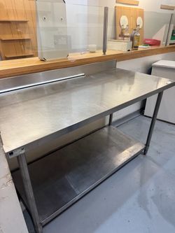 Stainless Steel Commercial Prep Table with Undershelf