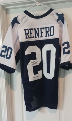 DALLAS COWBOYS HOF MEL RENFRO CUSTOM JERSEY WITH JSA AUTHENICATION