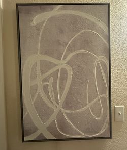 Textured Modern White Wall Arr