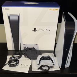 PlayStation 5 Disc Edition Console 825GB White PS5 w/Controller 