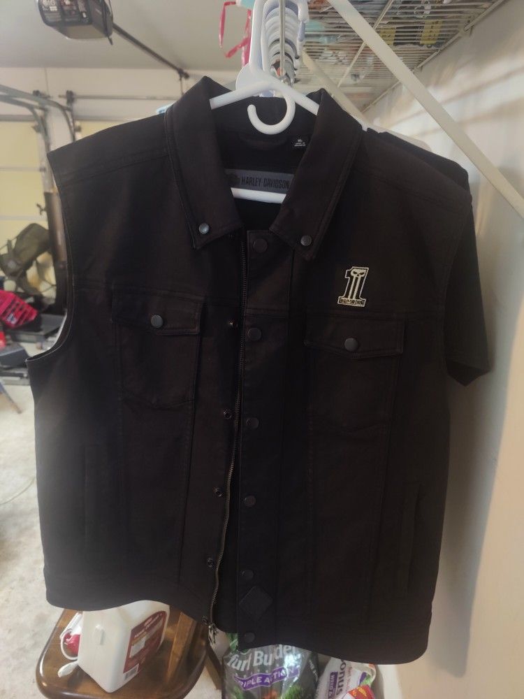 Harley Davidson Canvas Vest XL