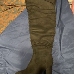 Tall Black Suede Boots