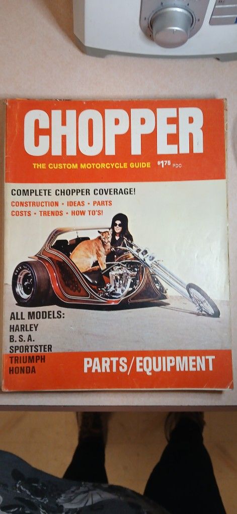 1970's Chopper Magazines Custom Guide Parts Special Bikes Motorcycles Collector Custom Harley