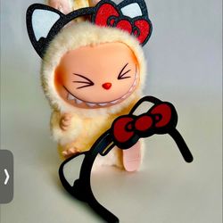 Labubu Hello Kitty Ears