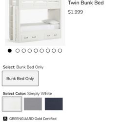 Pottery Barn Bunk Ben White 