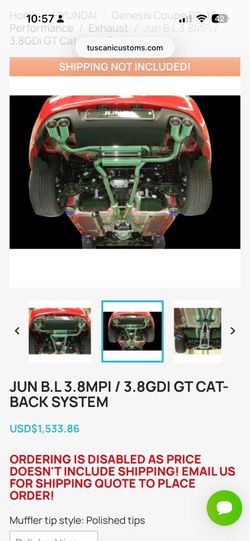 Jun bl exhaust Genesis coupe