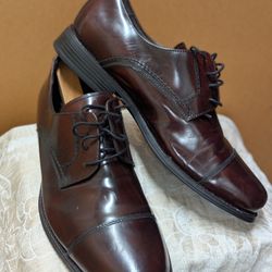 Johnston & Murphy Men’s Leather Dress Shoes Size 11M Brown Classic