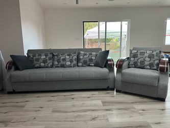 Living Room Sofa Furniture 3 Piece Set,  Sofa Bed Set with Storage – 3 Pieces