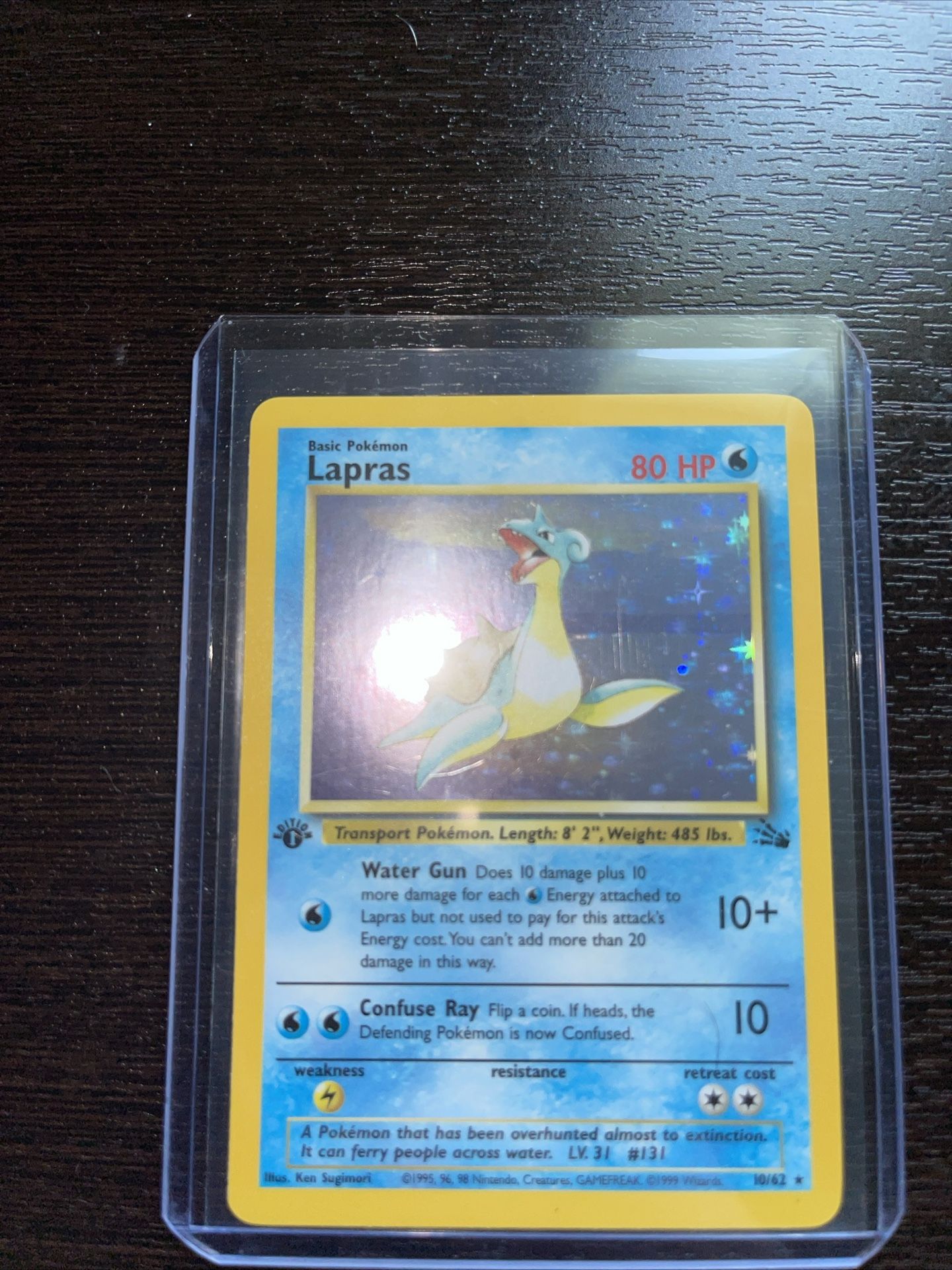 Pokemon Card Lokhlass 10/62 Holo Edition 1 - Jungle