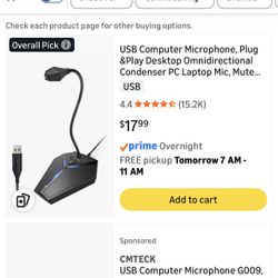 CMTek USB Laptop Mic