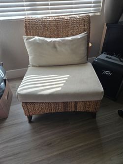 Pier 1 Armless Wicker Chair – Pre-Owned