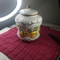 Vintage China Ceramic Biscotti Soup Vase