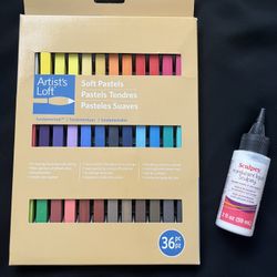 Soft pastels and liquid sculpey