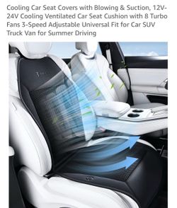 Cooling & suction ventilated car seat cushion, new