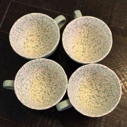 Set Of 4 Paula Deen Tea Mugs