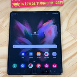 Samsung Galaxy Z Fold 3 5G - Pay $1 DOWN AVAILABLE - NO CREDIT NEEDED