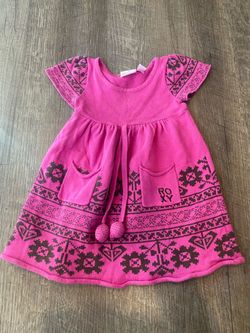 Girls pink dress size 18 months by Roxy #20