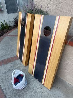 Nice wooden beanbag toss game
