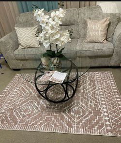 Moroccan rug, 3/5 condition, non-slip, for living room, bedroom, office, and kitchen. Washable