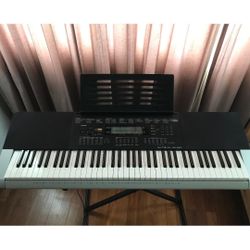 Casio WK-240 Electronic Keyboard Piano Synth w Stand 