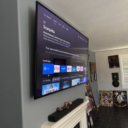 75” Sony Smart TV – Excellent Condition – Wall Mounted